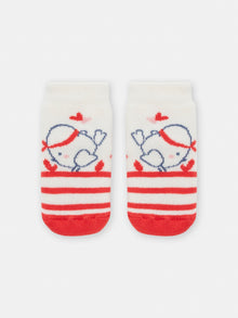  girls red bird socks