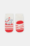 girls red bird socks