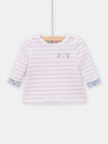 Baby girls Reversible White Pink and Blue Tshirt