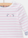 Baby girls Reversible White Pink and Blue Tshirt