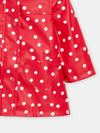 Baby girls red polkadot raincoat