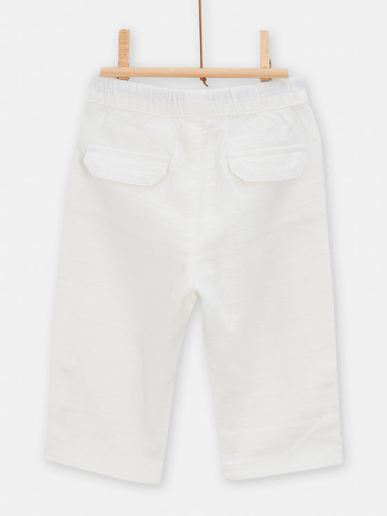 White trousers for babyboys