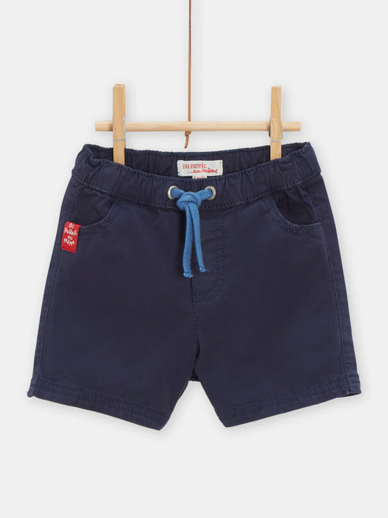 Navy Bermuda shorts for BOYs