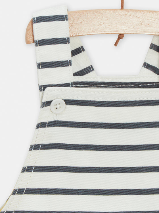 Short striped overalls for BOYs