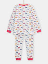 Girls ecru pyjama with fantasy print