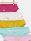 5 girls panties with cool pattern