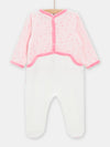 Pink romper with 3D panda ears for GIRL