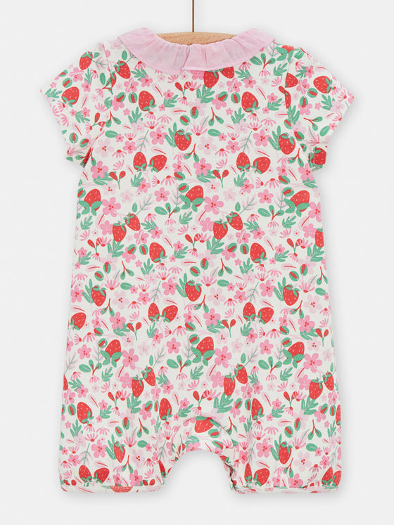 Strawberry Print Onesie for GIRL