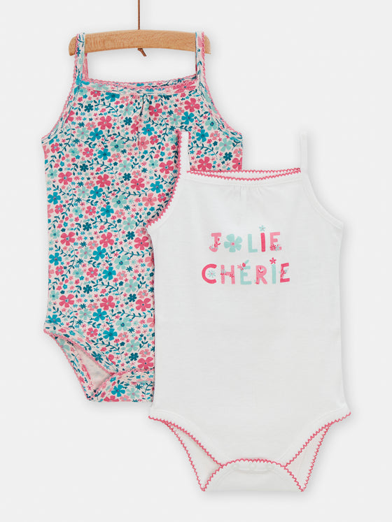 Pink Set of 2 fancy bodysuits for GIRLs