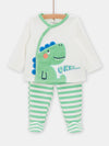 Green animated dinosaur pyjama for BOY