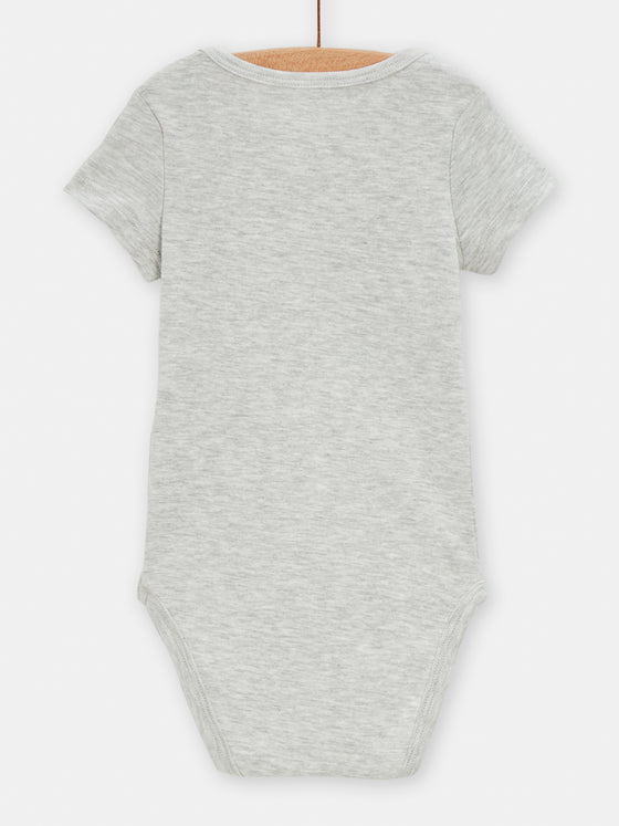 White bodysuit petit chat baby boys