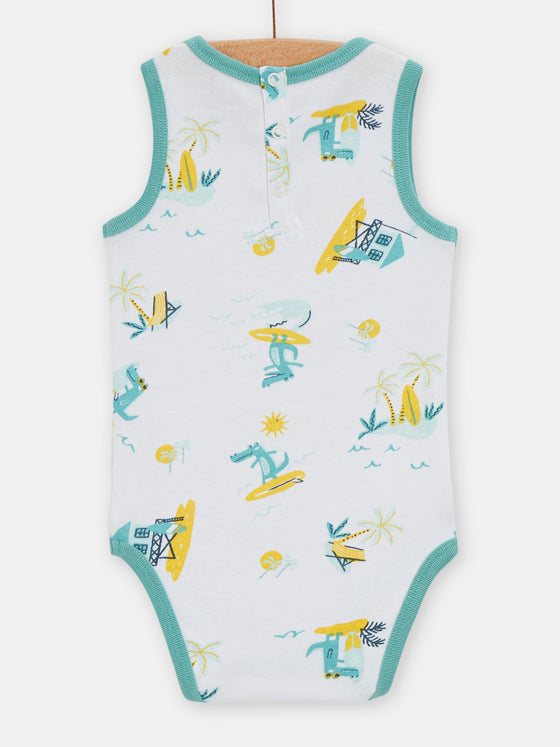 Green Set of 2 fancy bodysuits for BOYs