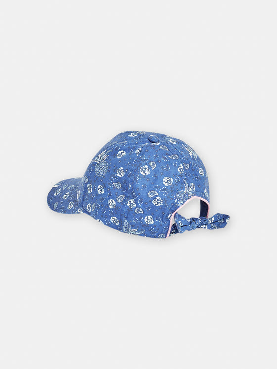 boys blue paisley print cap