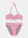 Girls Reversible Pink 2-Piece Swimsuit