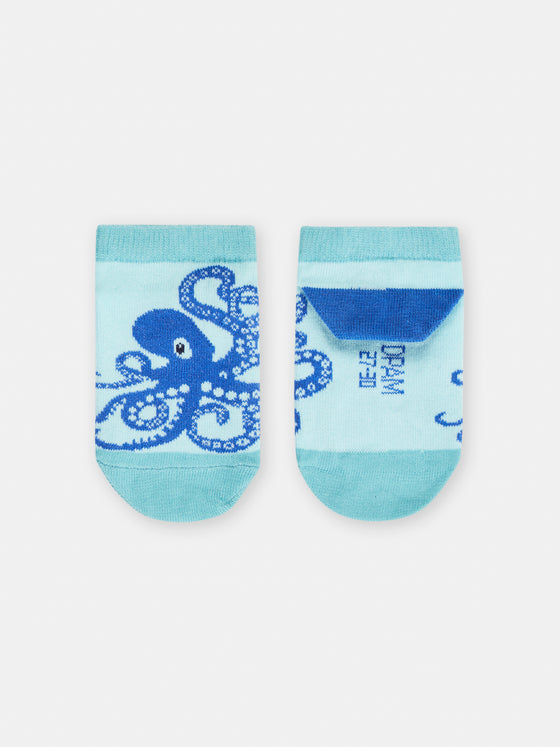 Boys octopus ankle socks