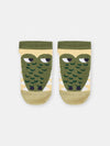 Boys Yellow and Khaki Crocodile Ankle Socks