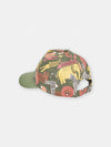 boys khaki cap with savannah print