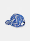 boys blue paisley print cap