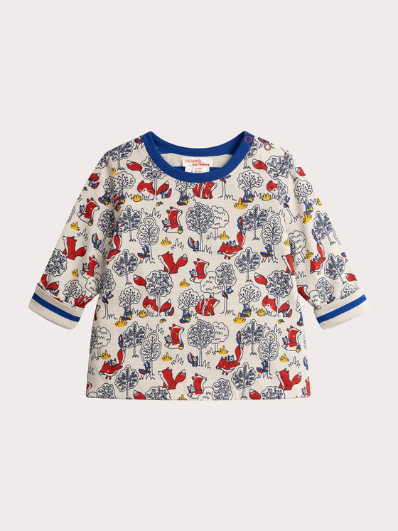 Baby Boy Fox Animation Reversible T-Shirt