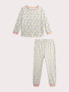 Floral print pajamas for girls