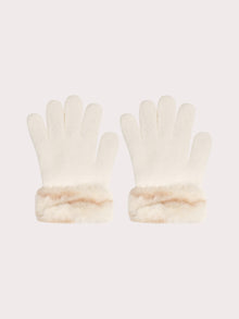  Dark off white gloves for girls