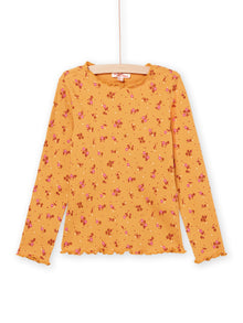  YELLOW RIB LONG SLEEVE T-SHIRT