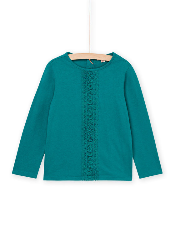 TURQUOISE LONG SLEEVE T-SHIRT