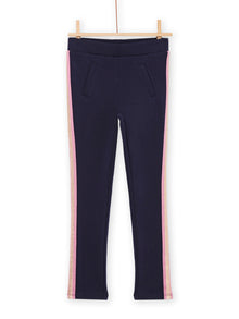  NAVY BLUE SOFT PANTS WITH LUREX® BAND
