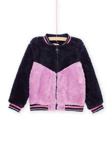  NAVY AND PURPLE SHERPA TEDDY