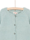 BLUE CHENILLE CARDIGAN