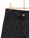 DENIM SHORTS WITH POLKA DOT