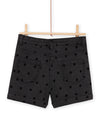 DENIM SHORTS WITH POLKA DOT