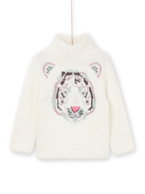 SWEATER WITH TIGER JACQUARD PATTERN
