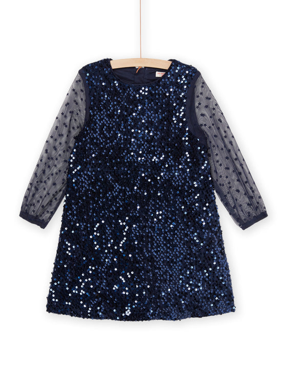 SEQUIN DRESS WITH STAR PRINT