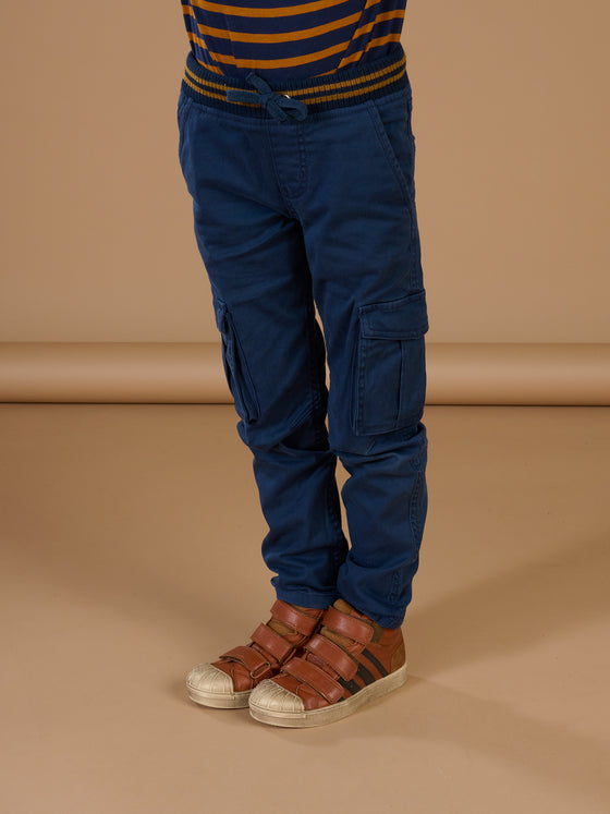 PLAIN BLUE CANVAS PANTS