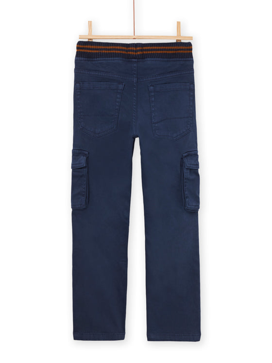 PLAIN BLUE CANVAS PANTS