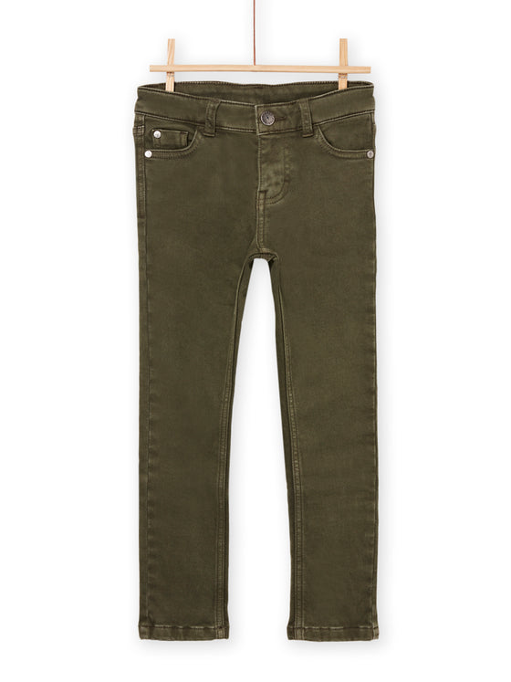 KHAKI CANVAS PANTS