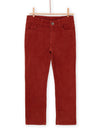 RED CANVAS PANTS