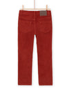 RED CANVAS PANTS