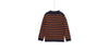 MIDNIGHT BLUE SWEATER WITH MUSTARD STRIPES