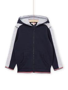  BLUE AND GREY HOODED JOGGING JACKET