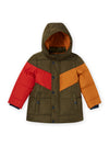 HOODED DOWN JACKET DARK KHAKI