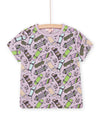 PINK SKATEBOARD PRINT SHORT SLEEVE T-SHIRT