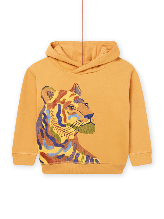 HOODIE WITH TIGER EMBROIDERY