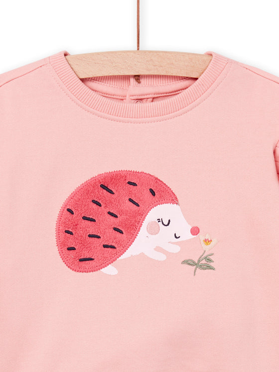 PINK HEDGEHOG SWEATSHIRT