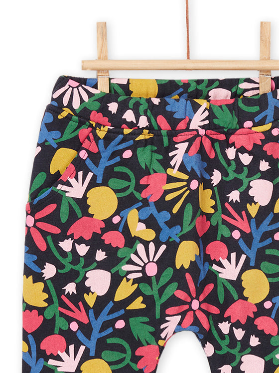 FLOWER PRINT JOGGING BOTTOMS