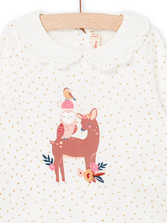 BLOUSE WITH DEER PRINT