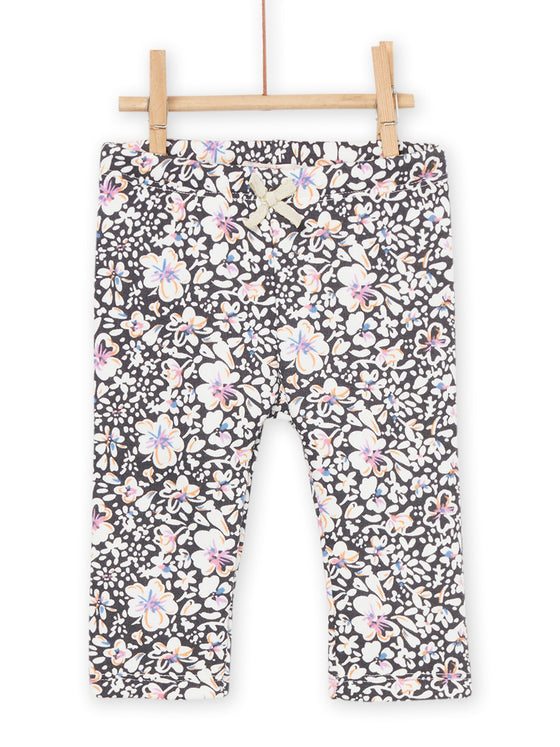 FLORAL PRINT LEGGINGS GREY