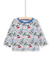 REVERSIBLE LONG SLEEVE CAR PRINT T-SHIRT