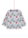 REVERSIBLE LONG SLEEVE CAR PRINT T-SHIRT